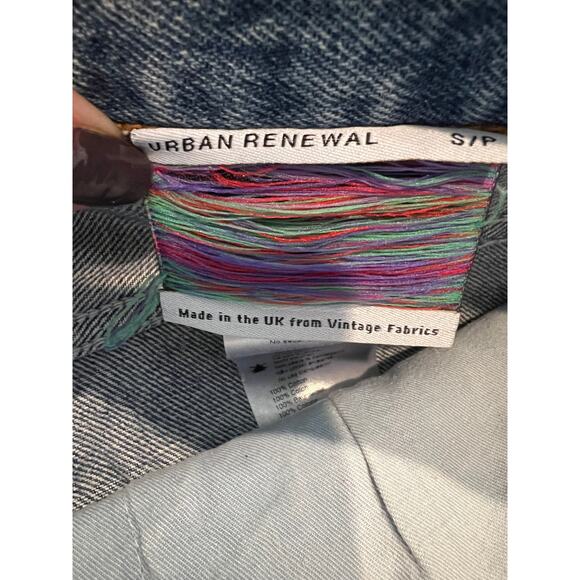 Urban Outfitters x Levis 501 Urban Renewal Upcycled Denim Jean Mini Skirt - Picture 6 of 7